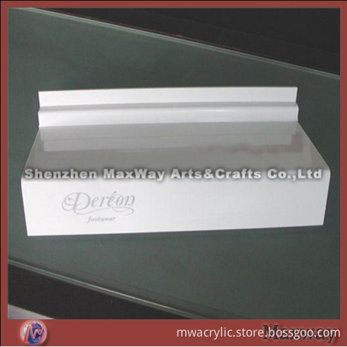 White Acrylic Wall Mounted Shoes Rack